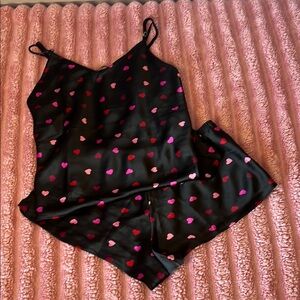 Victoria's Secret Black and Pink Pajama Set